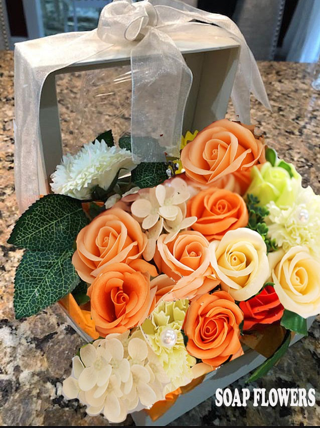 Soap Flower Gift Box
