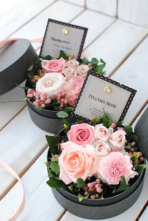 Orange Soap Flower Gift Box