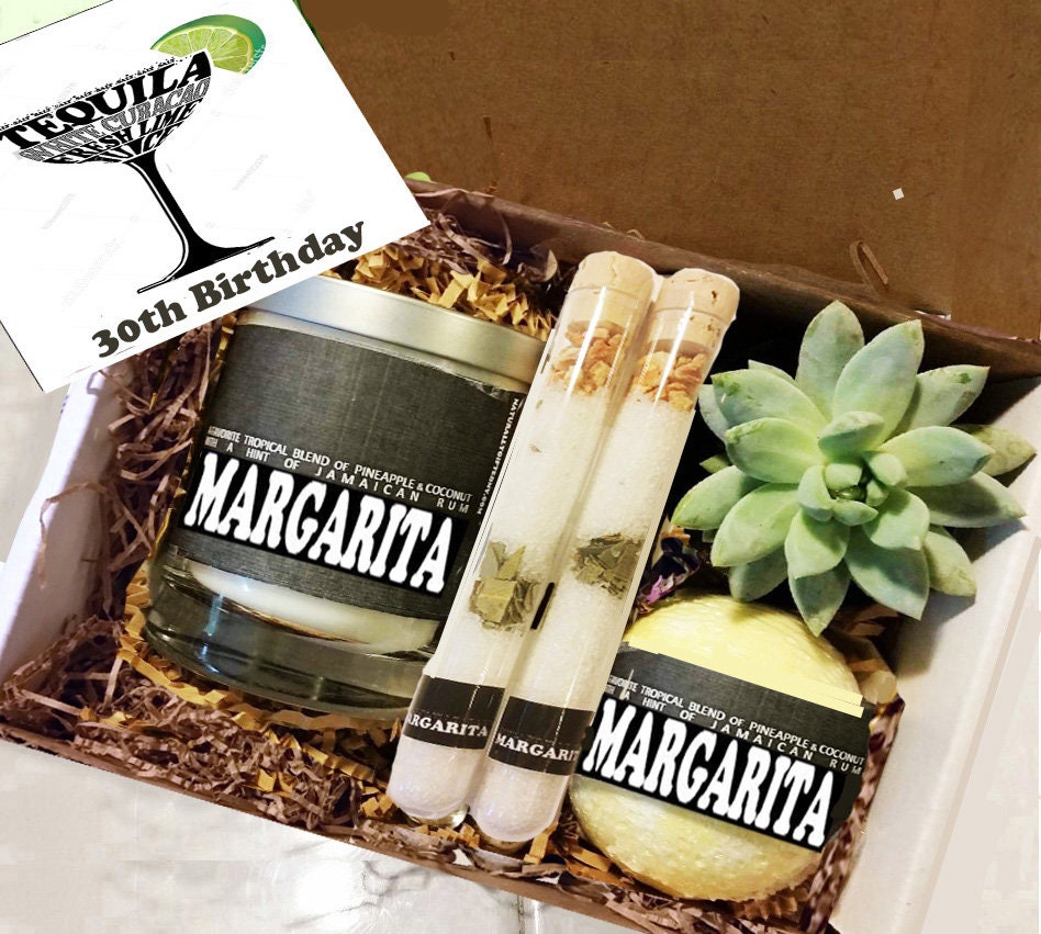 Birthday Gift, Best Friend Gift,  30th Birthday Gift, Margarita Candle Gift Box,Thinking of You Gift, Friend Gift, Friend Gift, Gift For Her