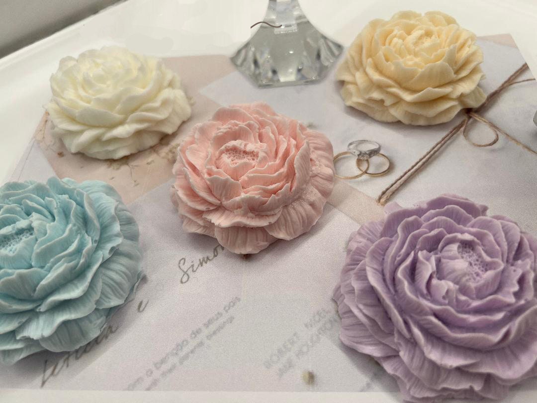 Peony Candle, Flower Candle, Handmade soy Candle, Birthday Gifts for her, Send A Gift, Best Friend Birthday, Sister Gift